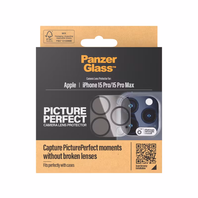 PanzerGlass PicturePerfect iPhone 15 Pro/15 Pro Max Kameralinsskydd