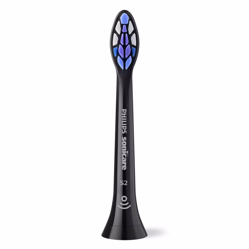 Philips Sonicare S2 Sensitive HX6058/88 Borsthuvuden 8-pack Svart