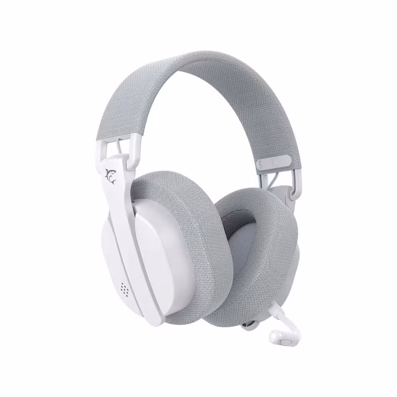 White Shark Premium FIRECREST Trådlöst Over-Ear Spelheadset Vit/Grå