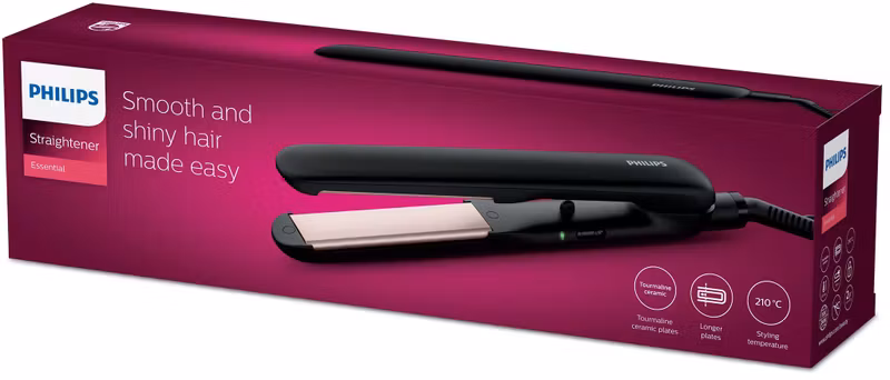 Philips EssentialCare HP8321/00 Plattång Svart/Silver