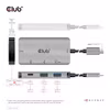 Club 3D CSV-1543 USB-C-hubb 10 Gbps med 2 × USB-C, 2 × USB-A och 100 W PD-laddning Grå
