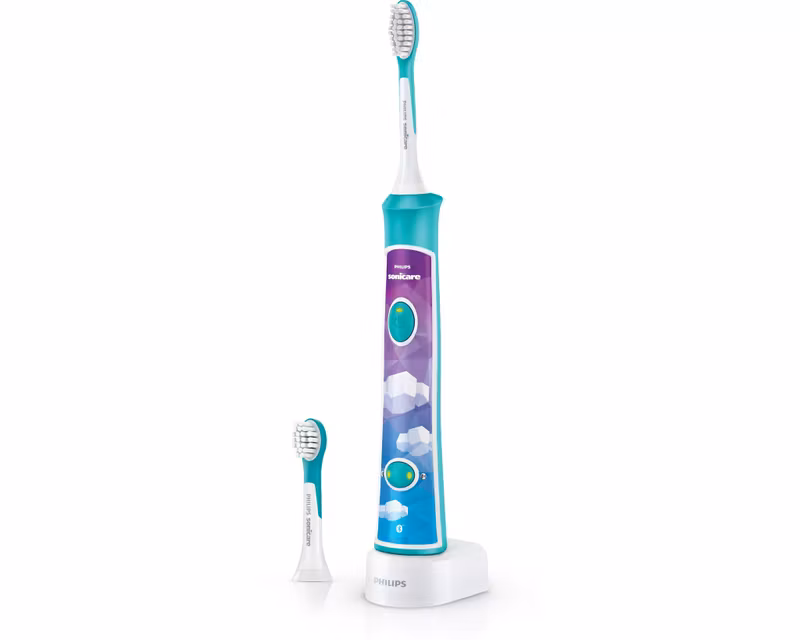 Philips Sonicare For Kids HX6322/04 Eltandborste med Bluetooth Blå/Vit