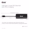 Club 3D CSV-1548 USB-C-hubb med 4 portar 10 Gbps och 100 W PD Svart