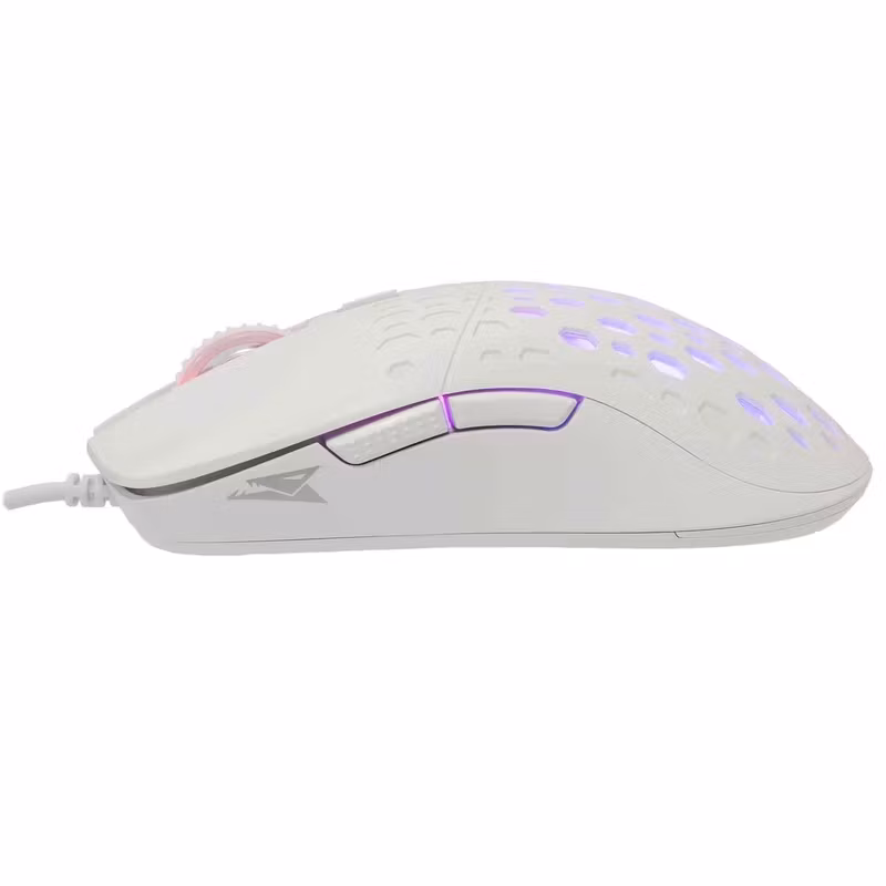 Baracuda Octopus 6 knappar 3 600 DPI Optisk Spelmus Vit