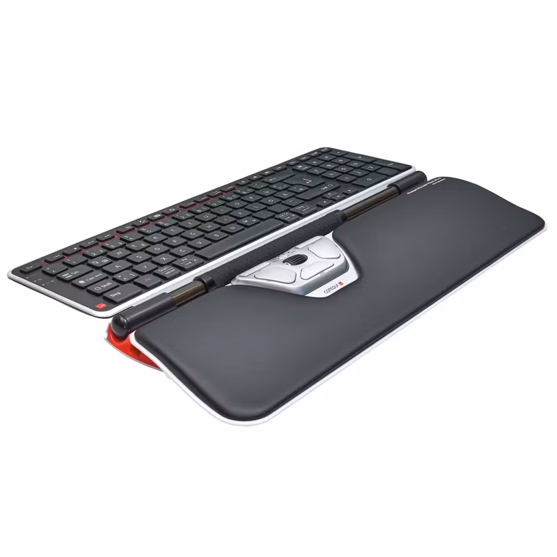 Contour Design RollerMouse Red Plus Kabelansluten Centrerad Mus Svart/Silver