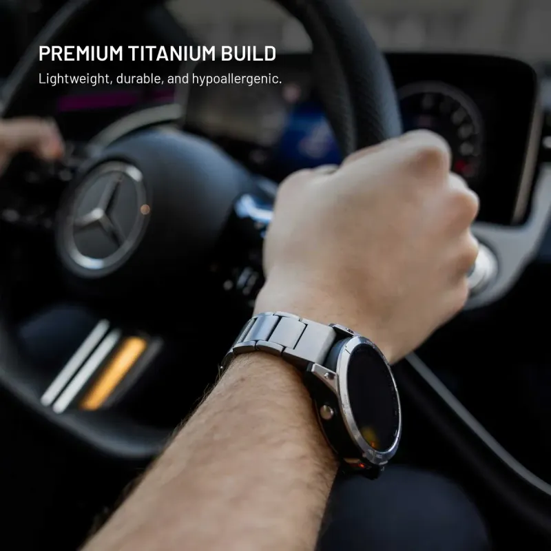 FIXED Titanium Strap Titanarmband för Samsung Galaxy Watch Ultra Natural Titanium