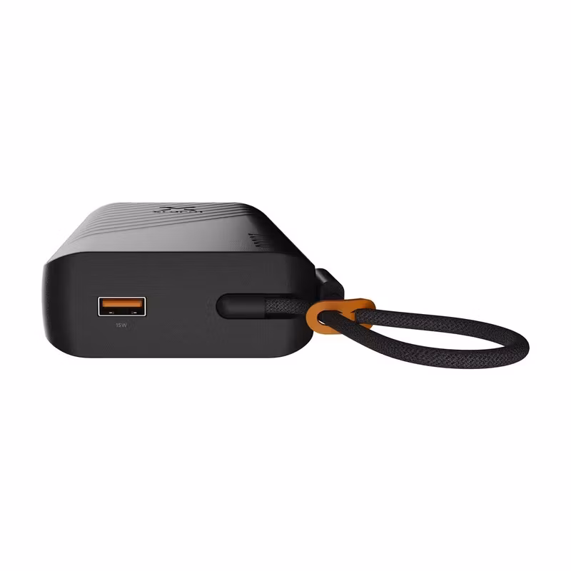 Xtorm Go2 XG2E30W201C 20 000 mAh 30 W Powerbank med inbyggd USB-C-kabel Svart