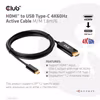Club 3D CAC-1334 HDMI till USB-C-adapterkabel 4K 60 Hz 1,8 m Svart