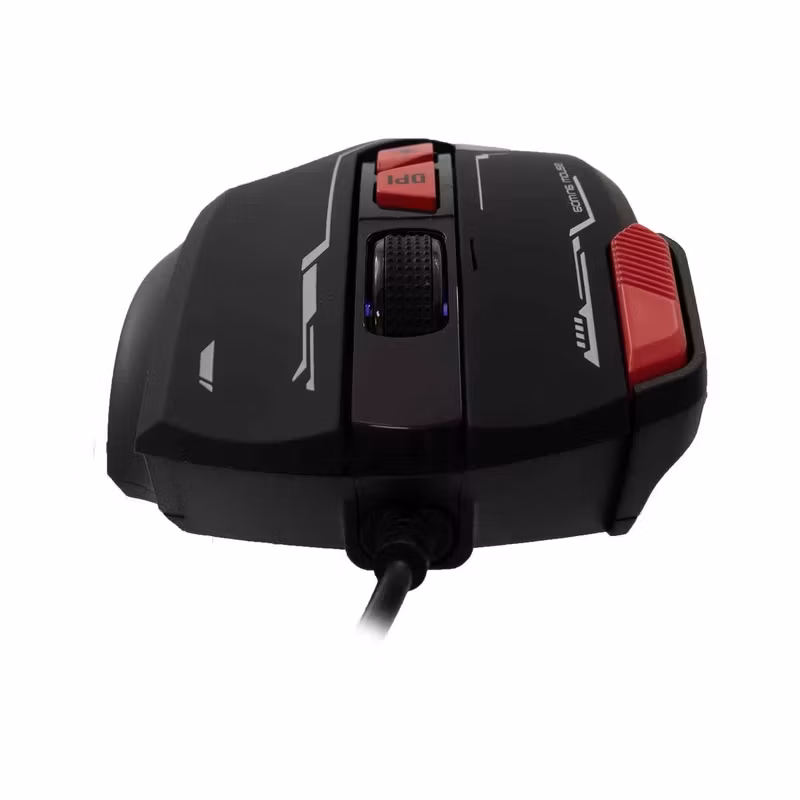 Baracuda Manta 8 knappar 12 800 DPI Optisk Spelmus Svart