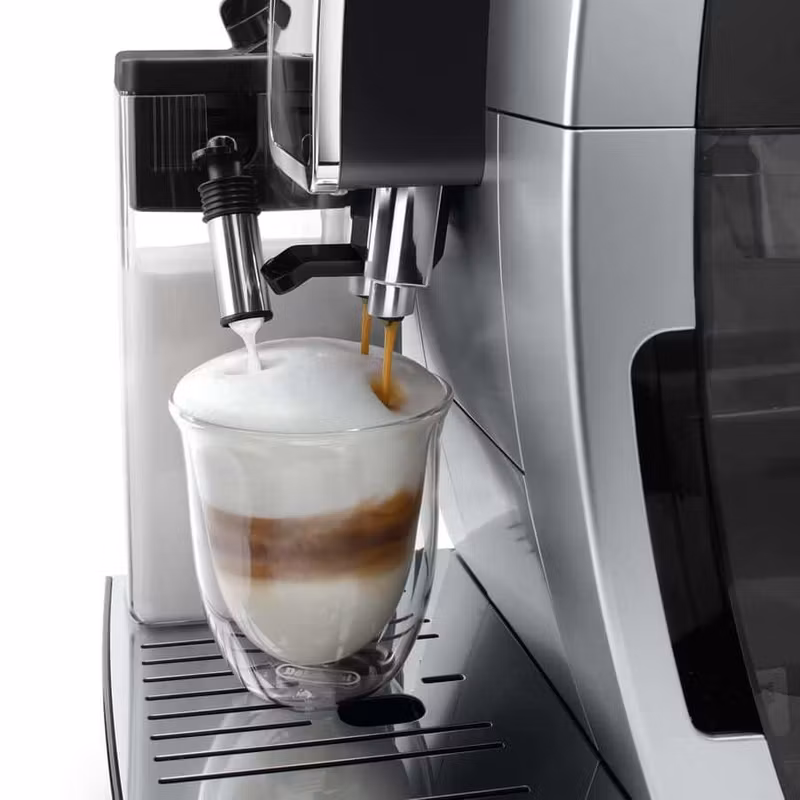 De'Longhi Dinamica Plus ECAM380.85.SB Helautomatisk espressomaskin Silver/Svart