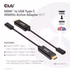 Club 3D CAC-1333 HDMI till USB-C-adapterkabel 4K 60 Hz 22 cm Svart