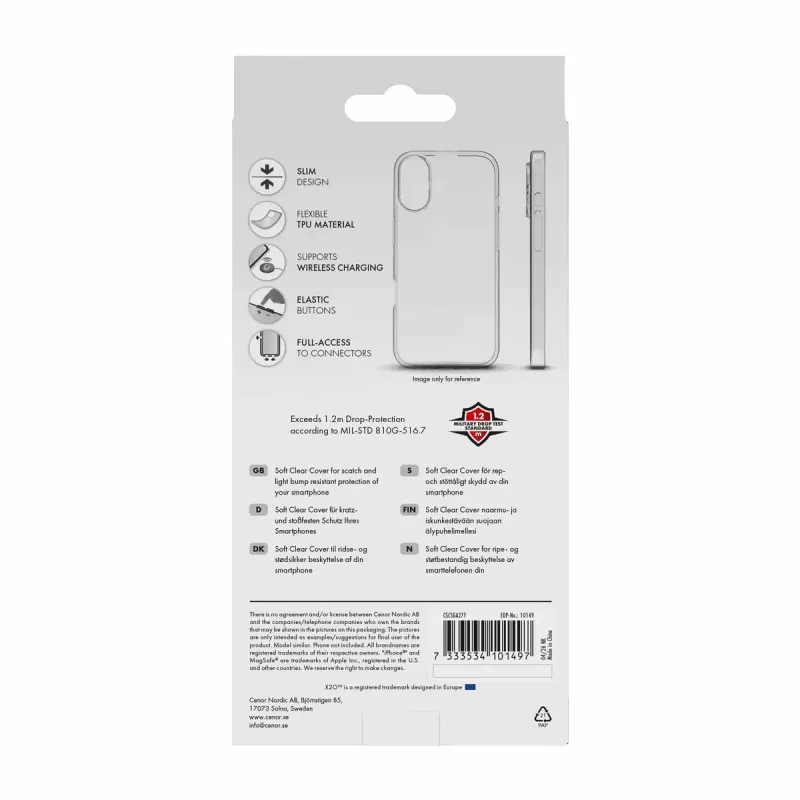 X2O Clear Soft Skal för Samsung Galaxy A27 5G Klar