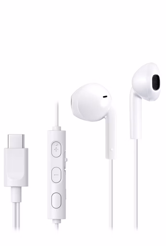 JVC HA-FR17UC USB-C In-ear-hörlurar med mikrofon Vit