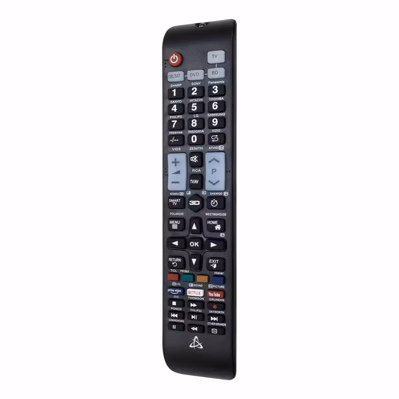 SBOX RC-01400 Universalfjärrkontroll 4-i-1 med Smart TV-knapp Svart
