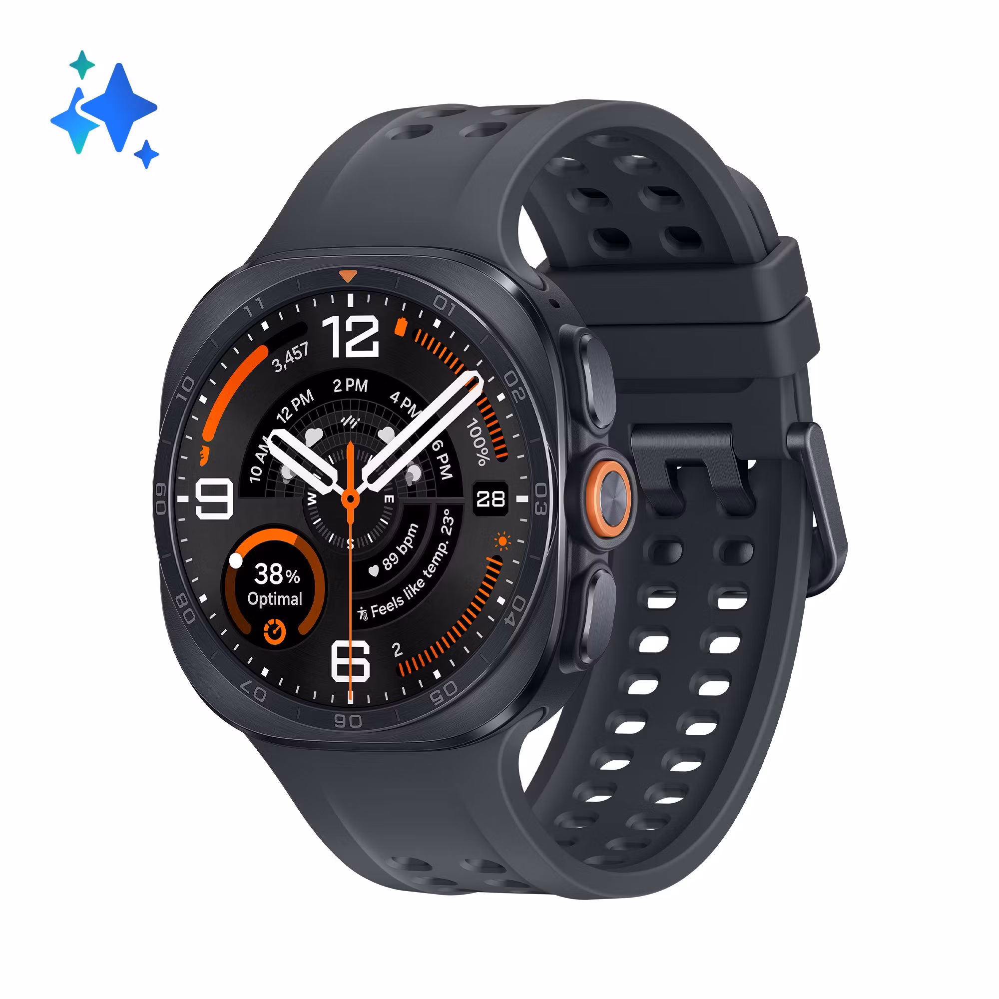 Samsung Galaxy Watch Ultra2 47 mm LTE Smartklocka Titanium Gray