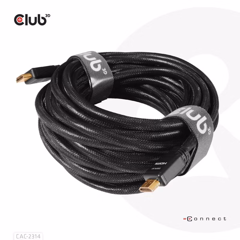 Club 3D CAC-2314 HDMI 2.0-kabel med Ethernet 15 m RedMere Aktiv Svart