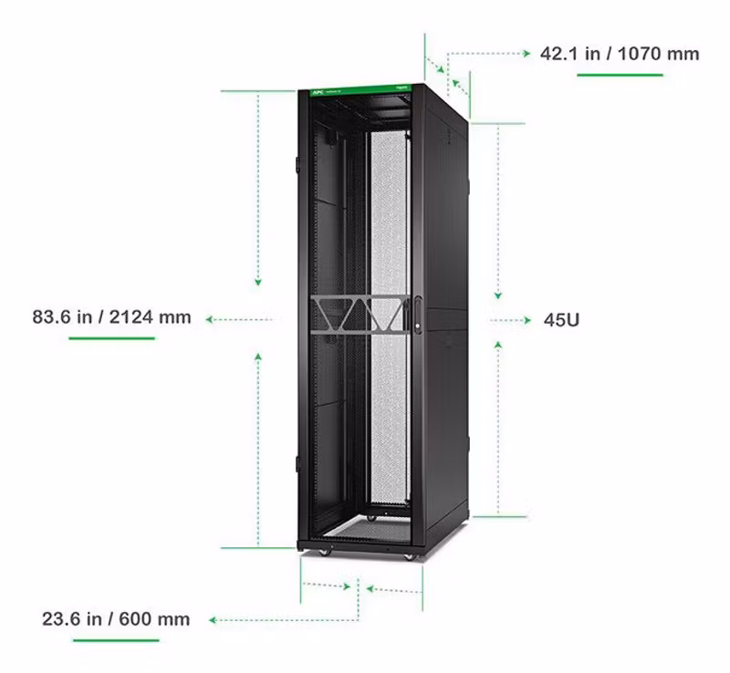 APC NetShelter SX AR3105B2 45U Rackskåp Gen 2 Svart