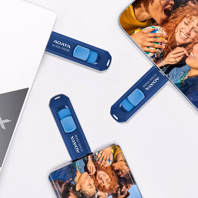 ADATA UC300 128 GB USB 3.2 Gen 1 / USB-C USB-minne Svart/Grön
