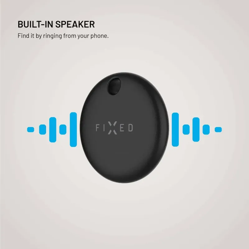 FIXED Tag Dual Bluetooth-tracker för Apple Find My och Google Find Hub Black