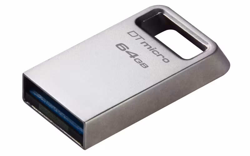 Kingston DataTraveler Micro 64 GB USB 3.2 Gen 1 USB-minne Silver