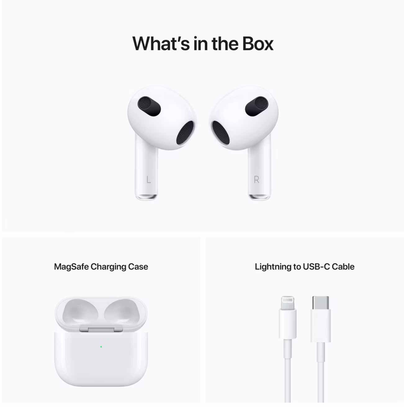 Apple AirPods (3rd Generation) Wireless In-ear med Lightning laddningsetui