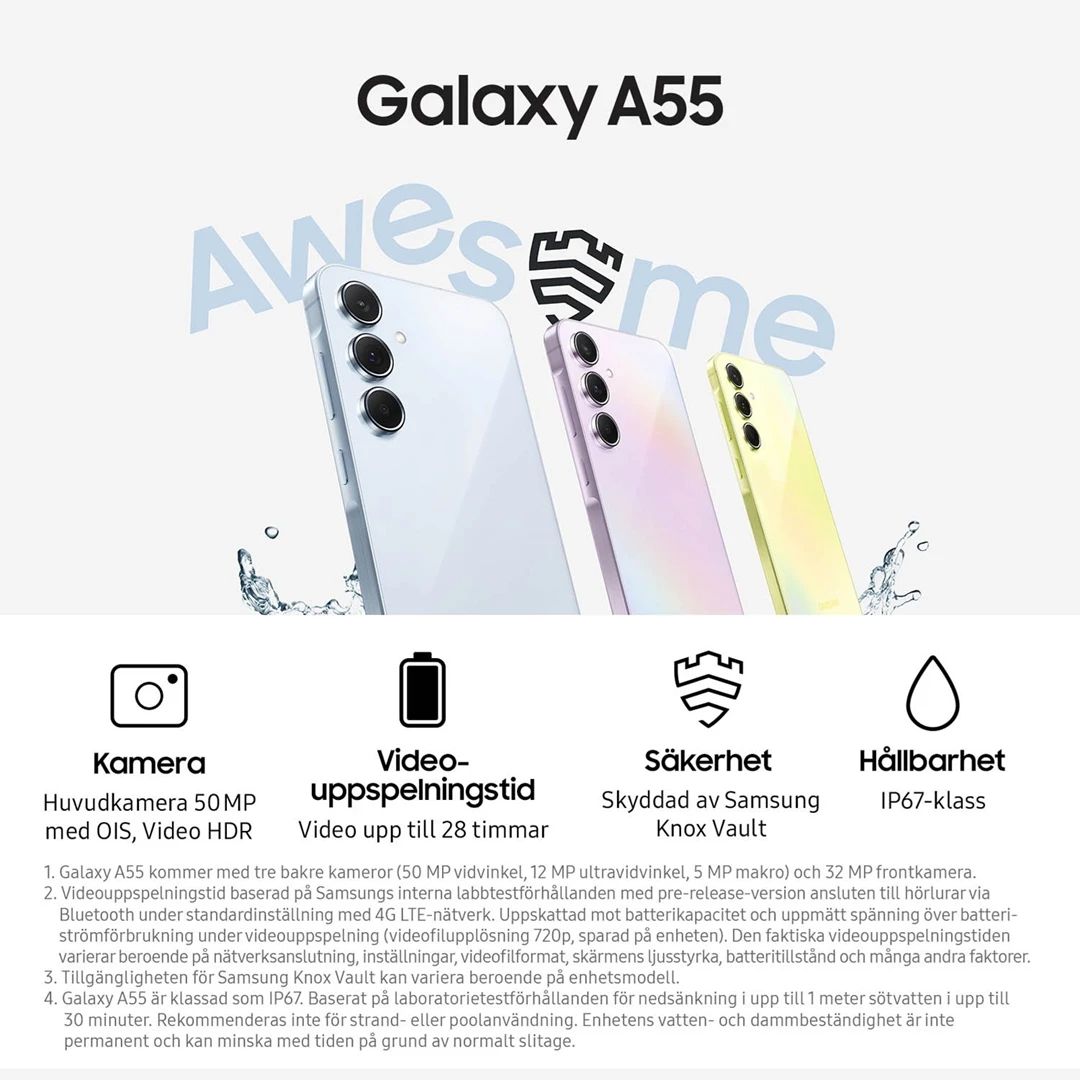 Samsung Galaxy A55 6.6" 256GB Awesome navy