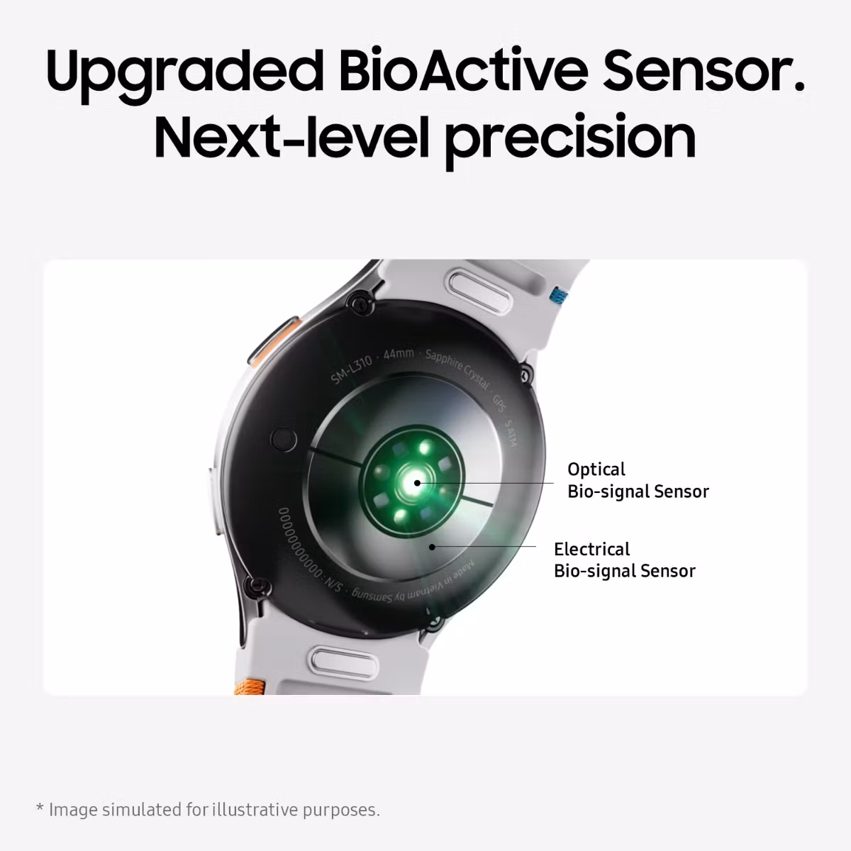 Samsung Galaxy Watch7 LTE 44 mm smartklocka grön
