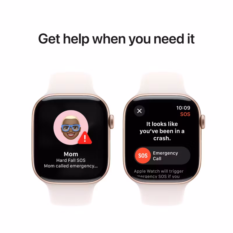 RADERA: Apple Watch Series 10 GPS 46mm Guld Aluminium Case with Lila Band