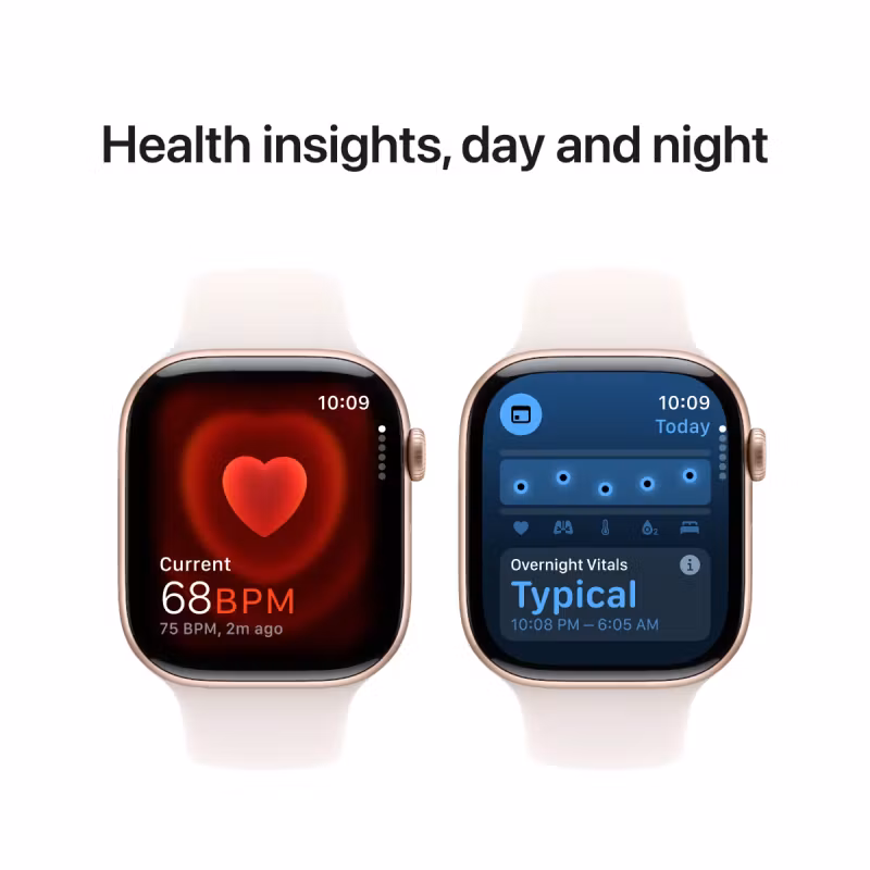 RADERA: Apple Watch Series 10 GPS 46mm Guld Aluminium Case with Lila Band