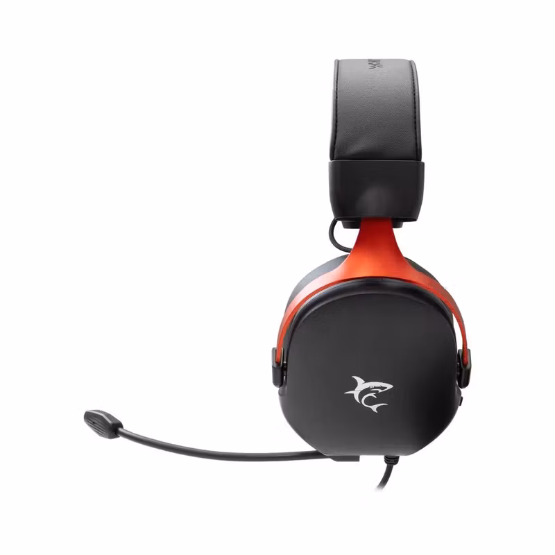 White Shark FOX Stereo Over-Ear Gamingheadset Med sladd Svart/Röd