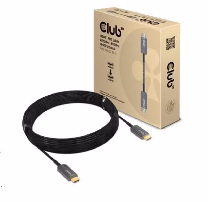 Club 3D CAC-1376 Ultra High Speed HDMI-kabel 10 m Aktiv optisk Svart