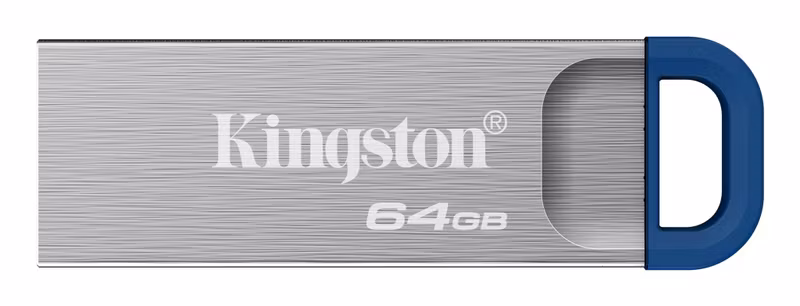 Kingston DataTraveler Kyson 64 GB USB 3.2 Gen 1 USB-minne Rostfritt stål