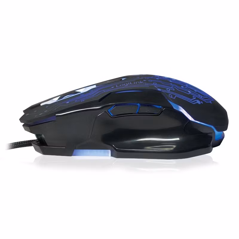 LogiLink ID0137 Optisk Kabelansluten Gamingmus USB 2 400 DPI Svart