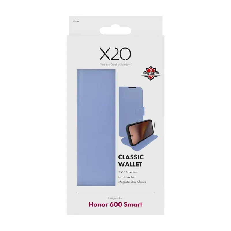 X2O Classic Wallet Plånboksfodral Honor 600 Smart Lavender