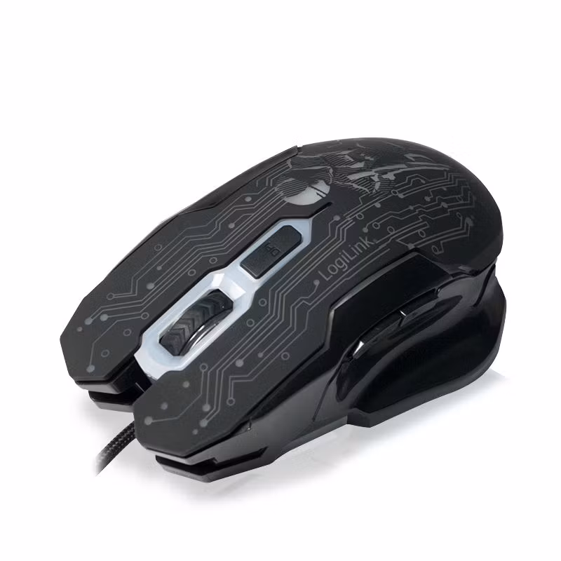 LogiLink ID0137 Optisk Kabelansluten Gamingmus USB 2 400 DPI Svart