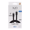X2O Longlife 100 W USB-C till USB-C-kabel 3 m Svart