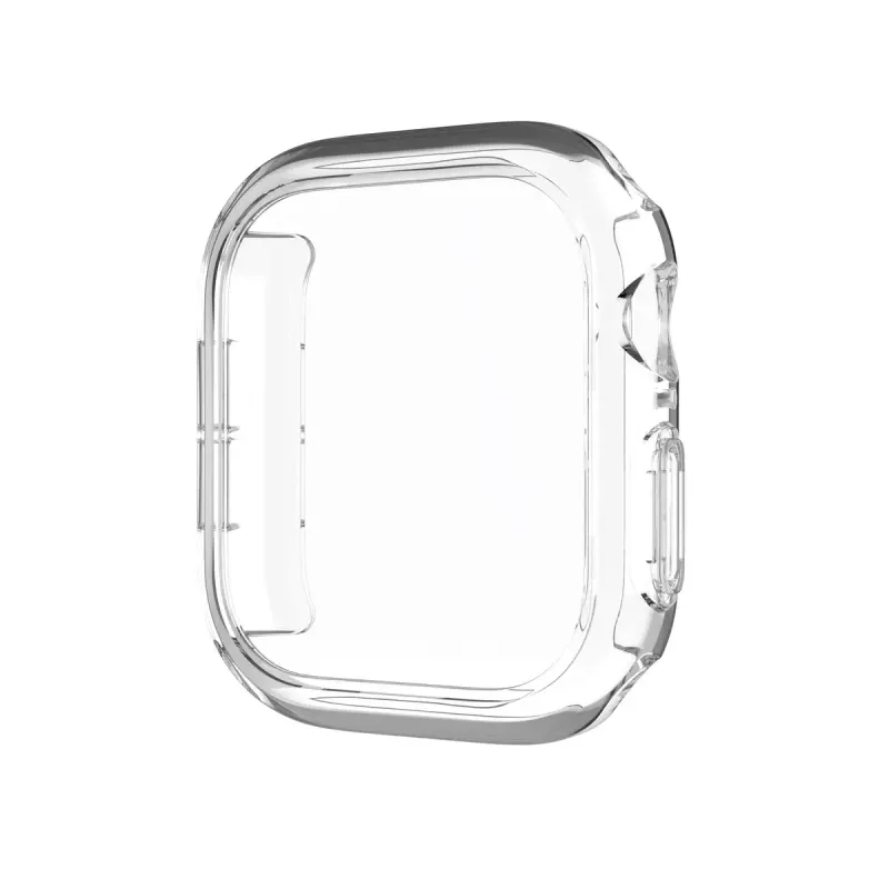 FIXED Pure Skyddsfodral med härdat glas för Apple Watch Series 10 46 mm Clear