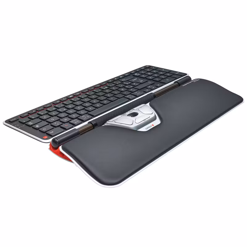 Contour Design RollerMouse Red Plus Kabelansluten Centrerad Mus Svart/Silver