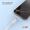 FIXED LIQUID USB-C till Lightning Silikonkabel 1,2 m Vit