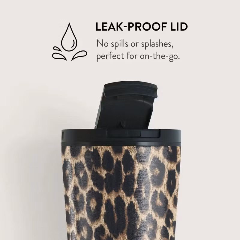 Burga Player 500 ml Termosmugg med lock och sugrör i rostfritt stål