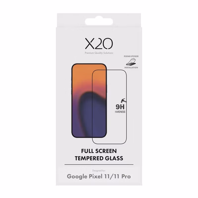X2O Full Screen 9H Skärmskyddsglas Google Pixel 11/11 Pro
