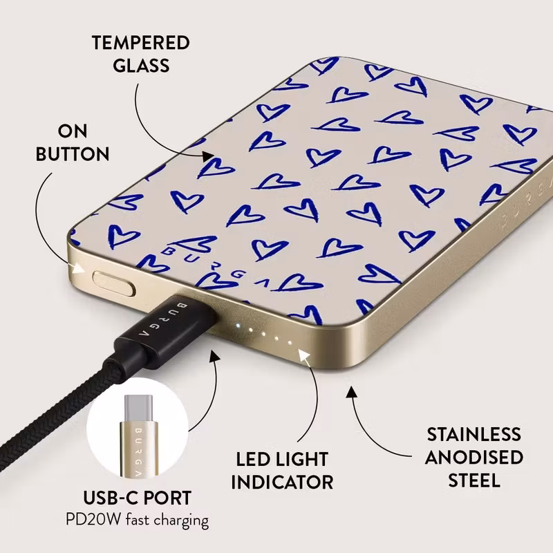 Burga Love Me Right 5 000 mAh MagSafe Powerbank Guld