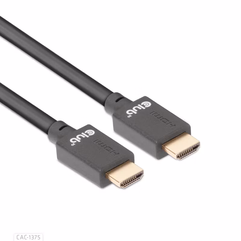 Club 3D CAC-1375 Ultra High Speed HDMI 2.1-kabel 4K 120 Hz 8K 60 Hz 5 m Svart