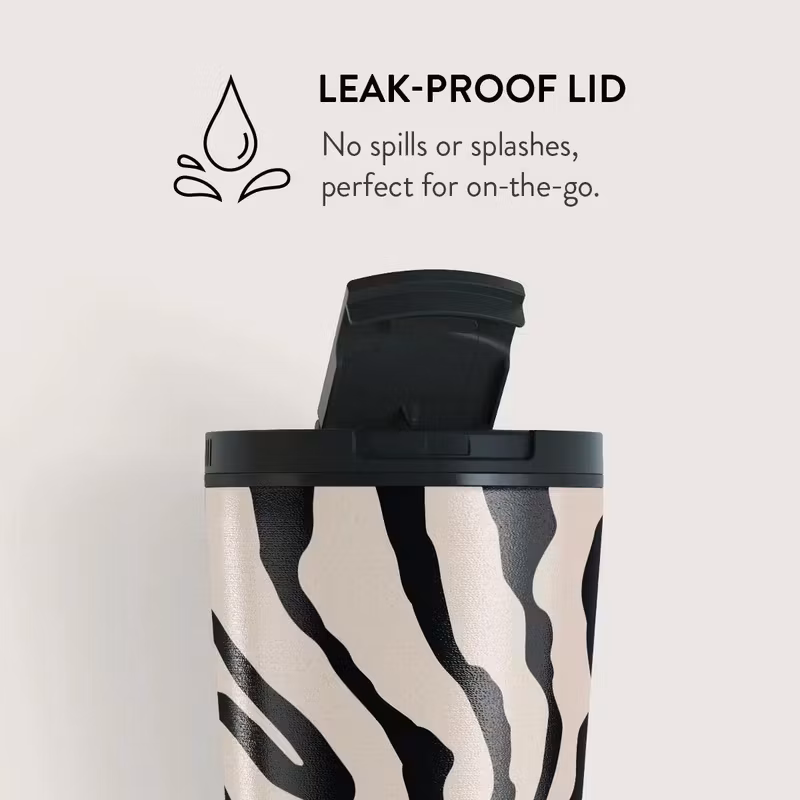 Burga Imperial 500 ml Termosmugg med lock och sugrör i rostfritt stål
