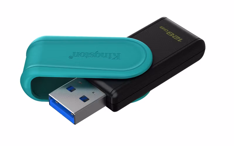 Kingston DataTraveler Exodia S 128 GB USB 3.2 Gen 1 USB-minne Svart Grön
