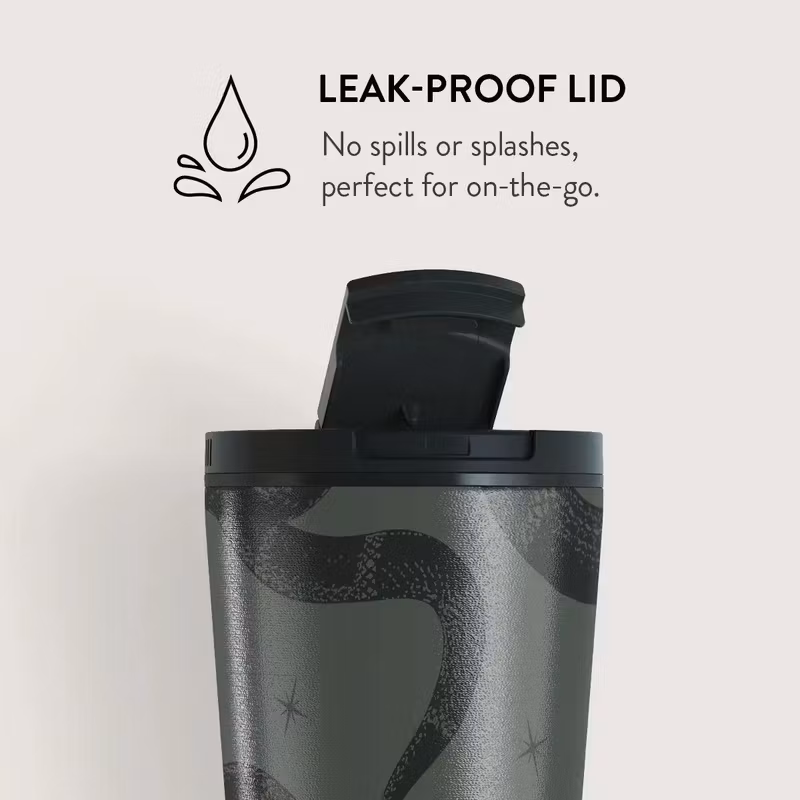 Burga Poison 500 ml Termosmugg med Klaff- och Sugrörslock