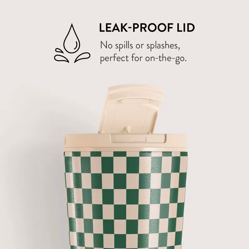 Burga Ivy League 500 ml Termosmugg med lock och sugrör i rostfritt stål