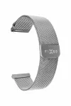 FIXED Mesh Strap Armband i rostfritt stålnät med Quick Release för smartklocka 20 mm Silver