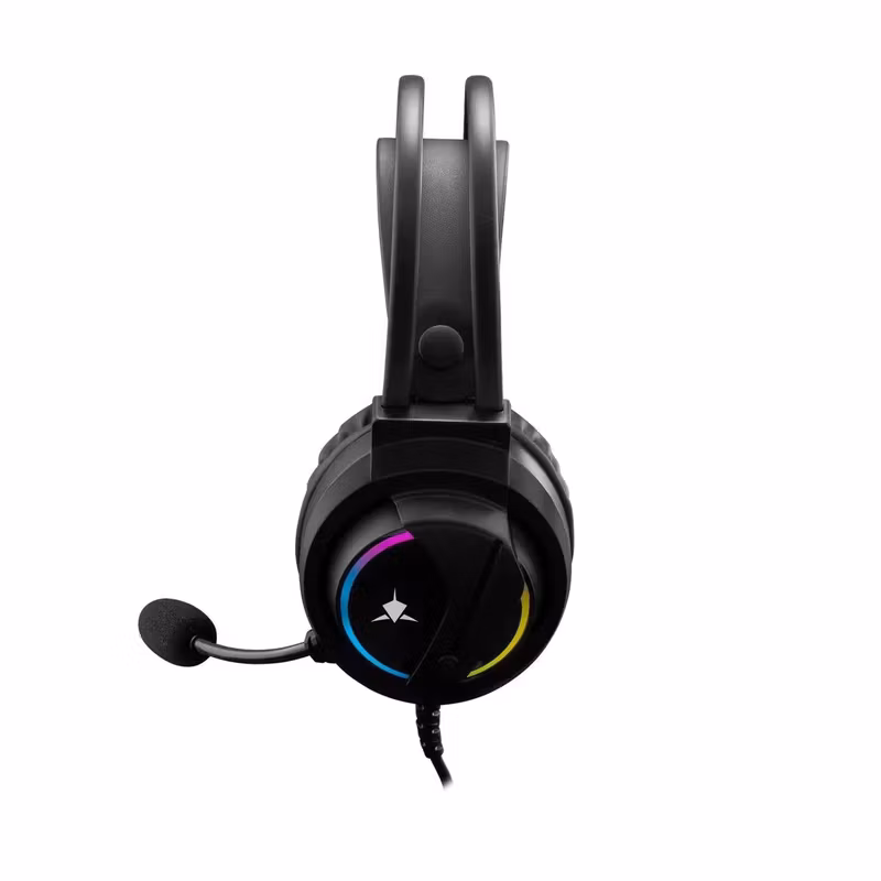 White Shark WOLF On-Ear Spelheadset Svart