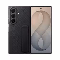 Samsung Galaxy Z Fold8 Ultra Carbon Standing Case skal med ställ Black